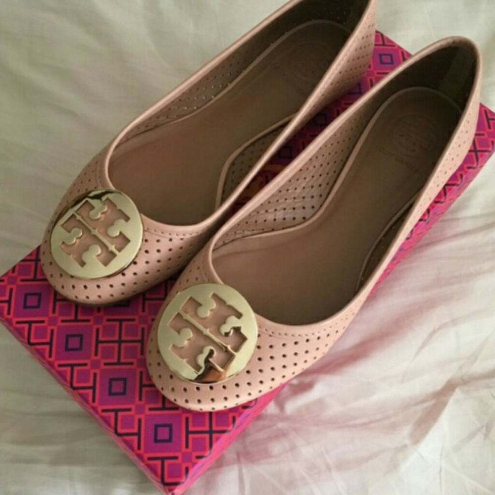 Pink tory burch flats